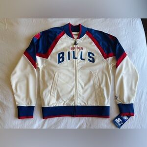 STARTER Buffalo Bills White and Navy Jacket, NWT! ❤️🏈